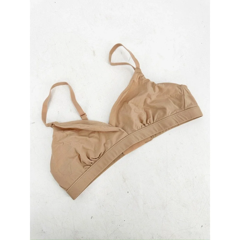 Skims Fits Everybody Beige Crossover Bralette Size‎ Small - Picture 4 of 6